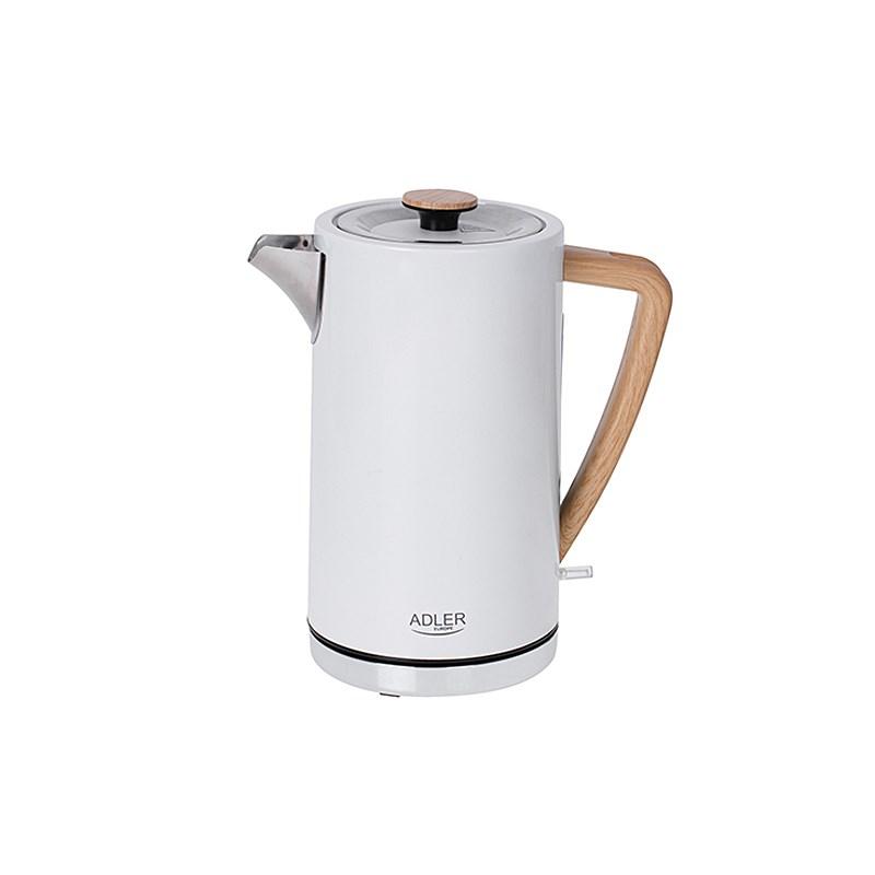 Adler Elkedel AD 1347w - kettle - white - Hvid - 2200 W