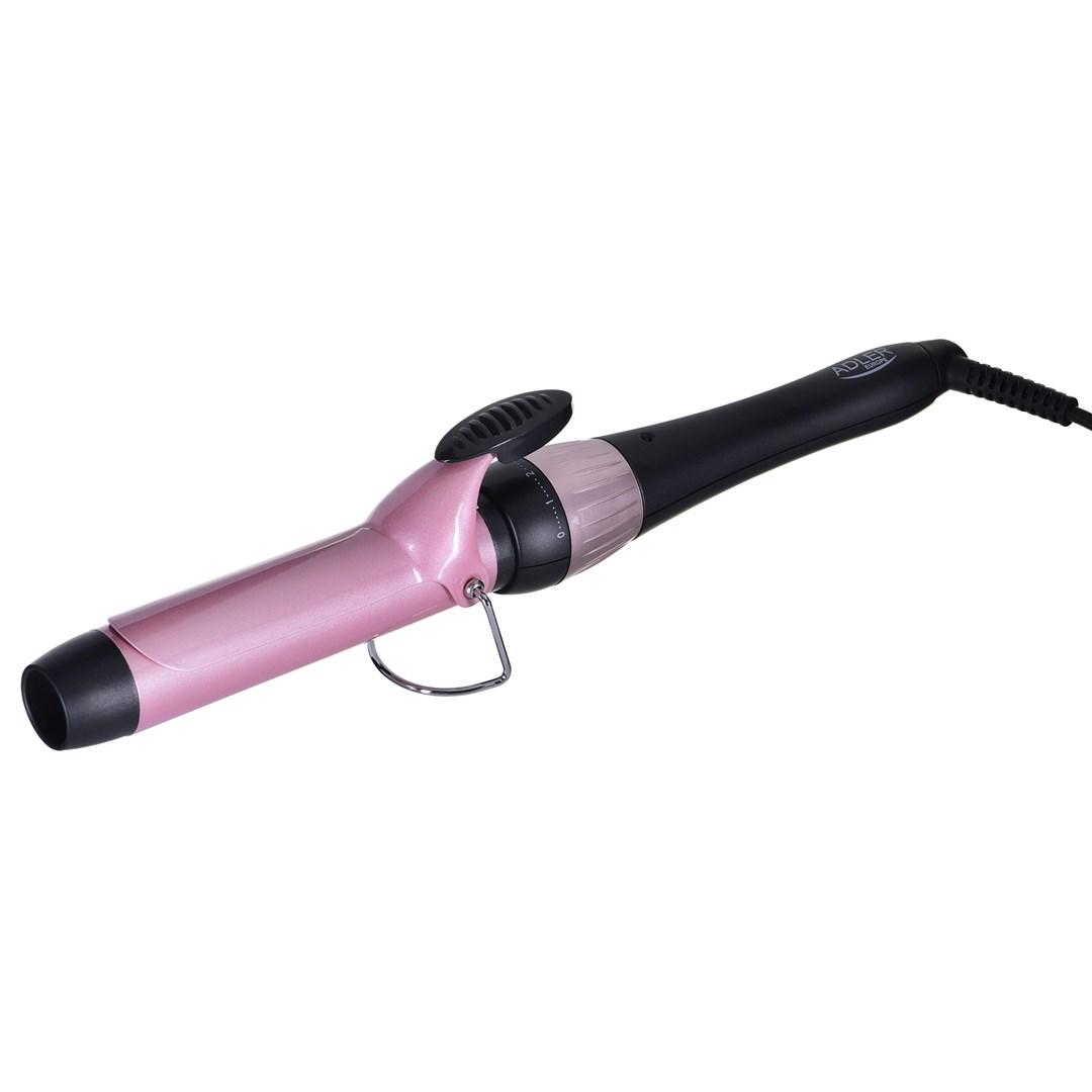 Adler Curling Iron AD 2118 Ceramic heating system, Barrel diameter 32 mm, Temperature (max) 200 °C, 56 W, Black/Pink