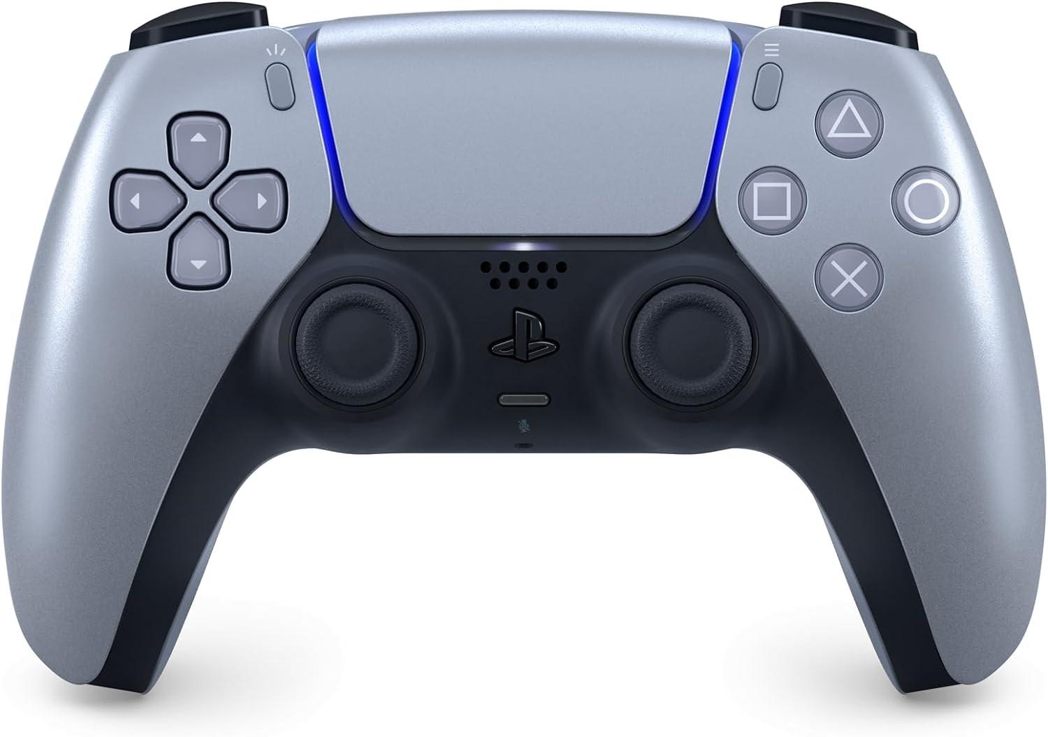 Sony DualSense - Gamepad - trådløs - Bluetooth - sterling sølv - for Sony PlayStation 5