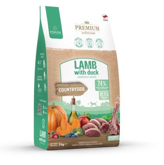Hundefoder tørfoder POKUSA Premium Selection Puppy Lam med and – 3 kg