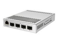 Netværksswitch MikroTik CRS305-1G-4S+IN - Managed, Gigabit, PoE, hvid