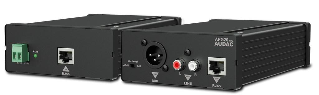 AUDAC APG20MK2, 24 V, 108 mm, 165 mm, 44 mm, 760 g, 1,08 kg
