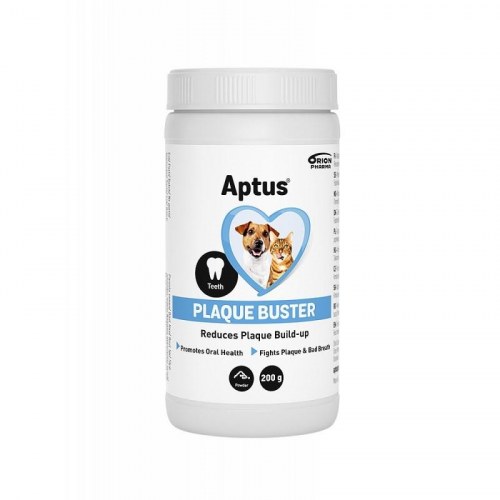 Tandpleje til hund og kat – Aptus Plaque Buster pulver 200 g