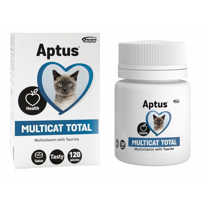Kosttilskud til kat - Aptus Multicat Total multivitamin, 120 stk