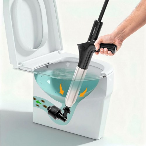 Svupper med trykluft 5-i-1 med manometer - Jetpro