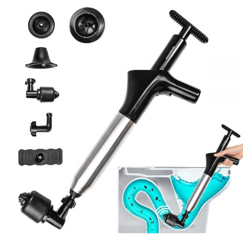 Svupper med trykluft 5-i-1 med manometer - Jetpro