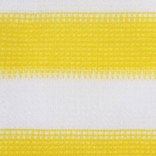 Altanafskærmning 120x600 cm HDPE gul og hvid