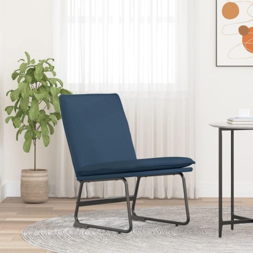 Loungestol i stof - blå, 52 × 75 × 76 cm