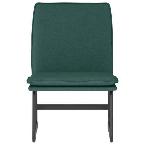 Loungestol i stof - 52×75×76 cm, mørkegrøn