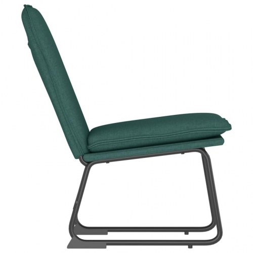 Loungestol i stof - 52×75×76 cm, mørkegrøn