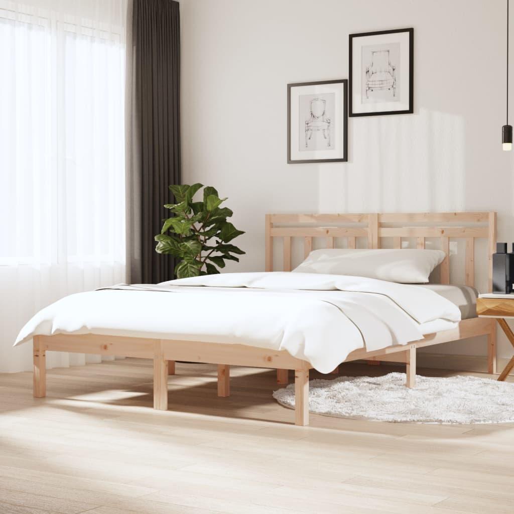 Sengeramme Small Single Massivt Træ - Naturfarvet / 140 x 200 cm