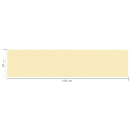 Altanafskærmning 90x400 cm HDPE beige