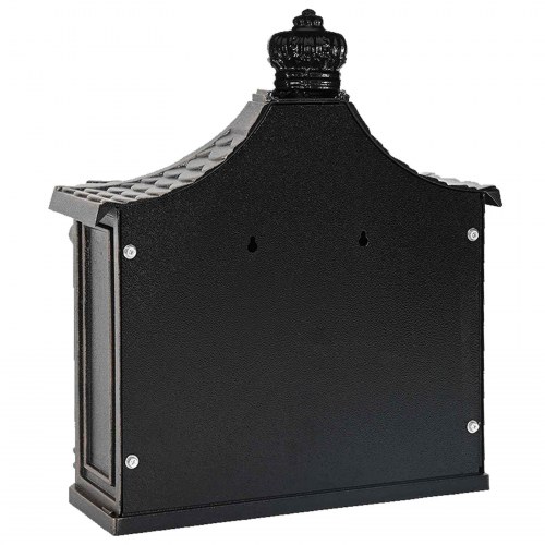 Væghængt postkasse i bronze 40,5 x 16 x 45 cm