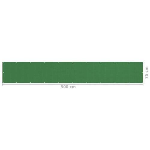 Altanafskærmning 75x500 cm HDPE lysegrøn