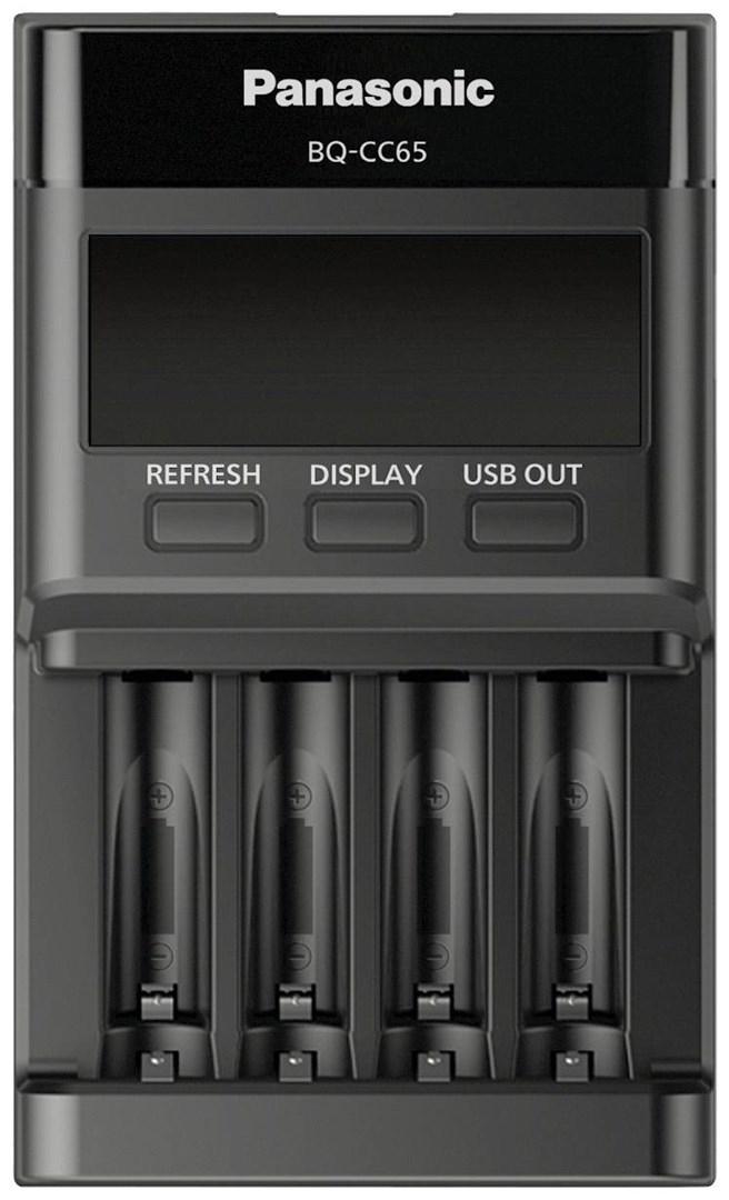 Batterioplader Panasonic eneloop pro BQ-CC65 med USB-udgang billede