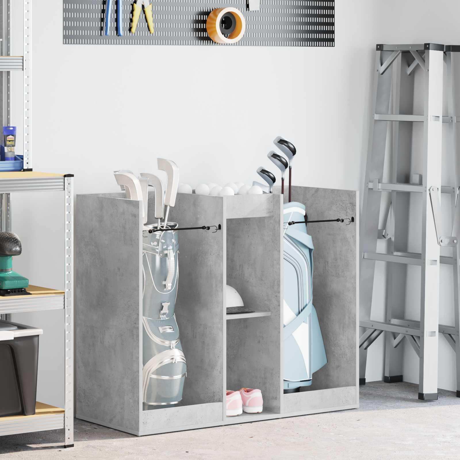 vidaXL Golf Skab Ensfarvet Beton Grå 102 x 45 x 85,5 cm