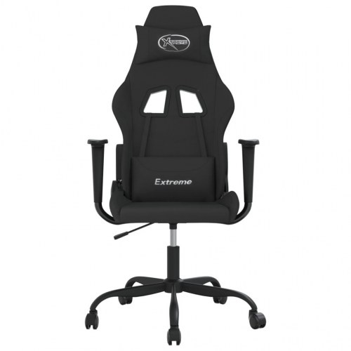 Gamingstol med massagefunktion stof sort