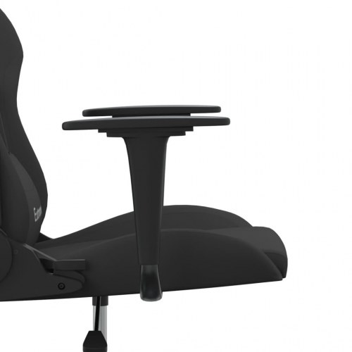 Gamingstol med massagefunktion stof sort