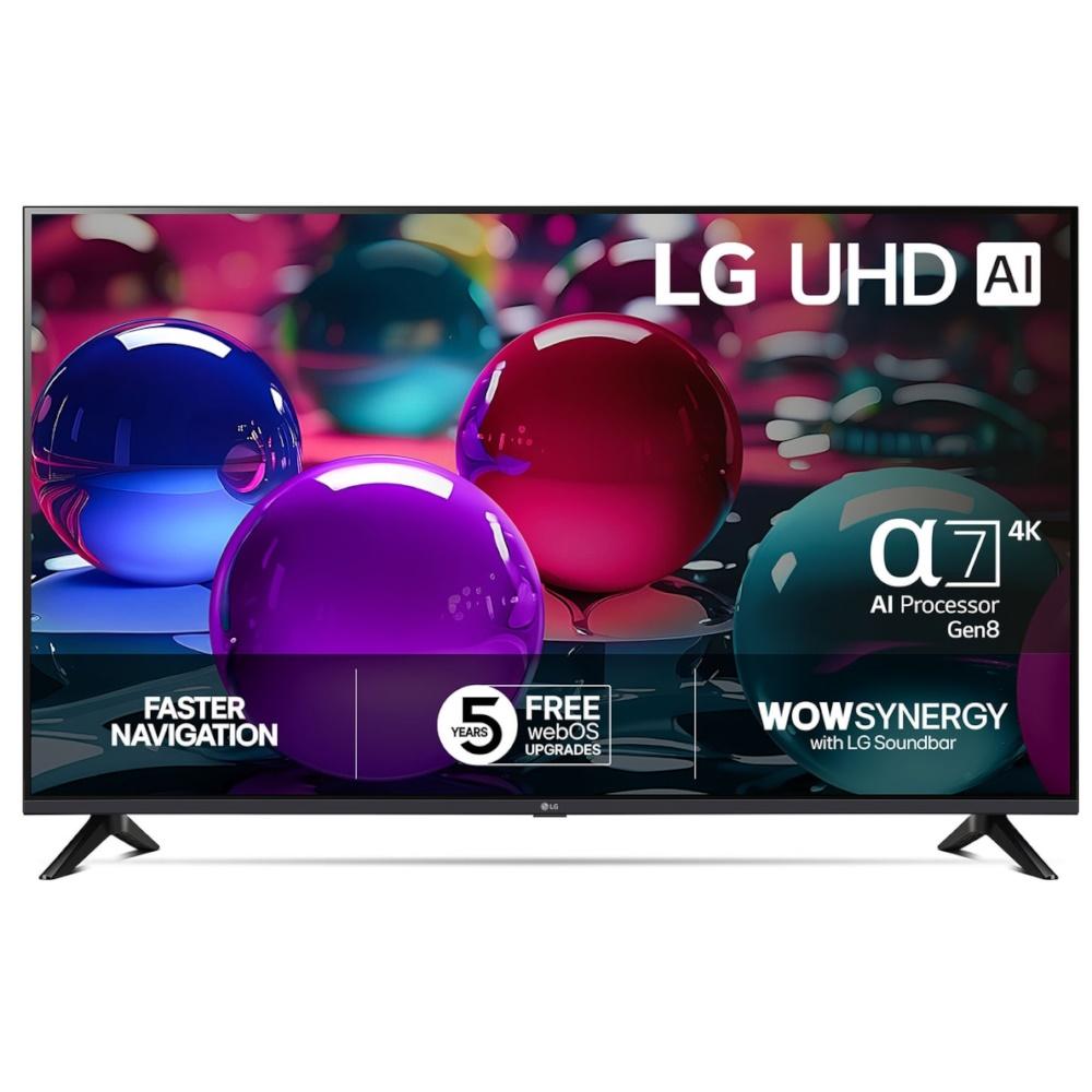 4K UHD TV LG UHD AI 50" (2025) UA73-serien - sort billede