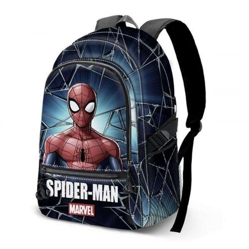 Spider-Man skoletaske - børne rygsæk, sort 31 × 18 × 44 cm