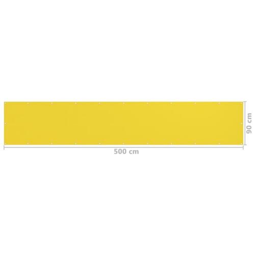 Altanafskærmning 90x500 cm HDPE gul