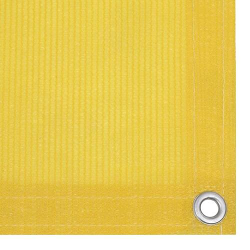 Altanafskærmning 120x500 cm HDPE gul