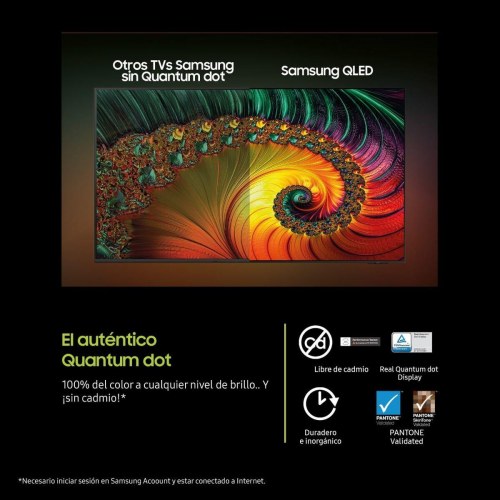 TV 55" Samsung QLED 4K Ultra HD HDR (Tizen, AirPlay 2)