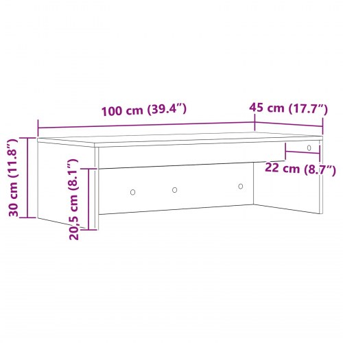 Væghængt skrivebord Vægmonteret Gammelt træ 100 x 45 x 30 cm