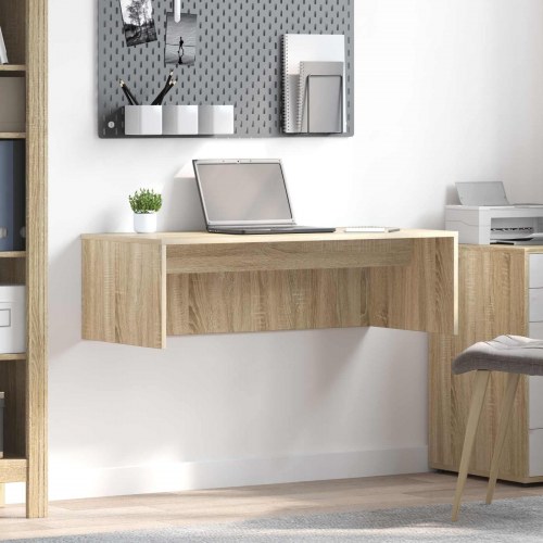 Væghængt skrivebord Sonoma eg 100 x 45 x 30 cm Konstrueret træ