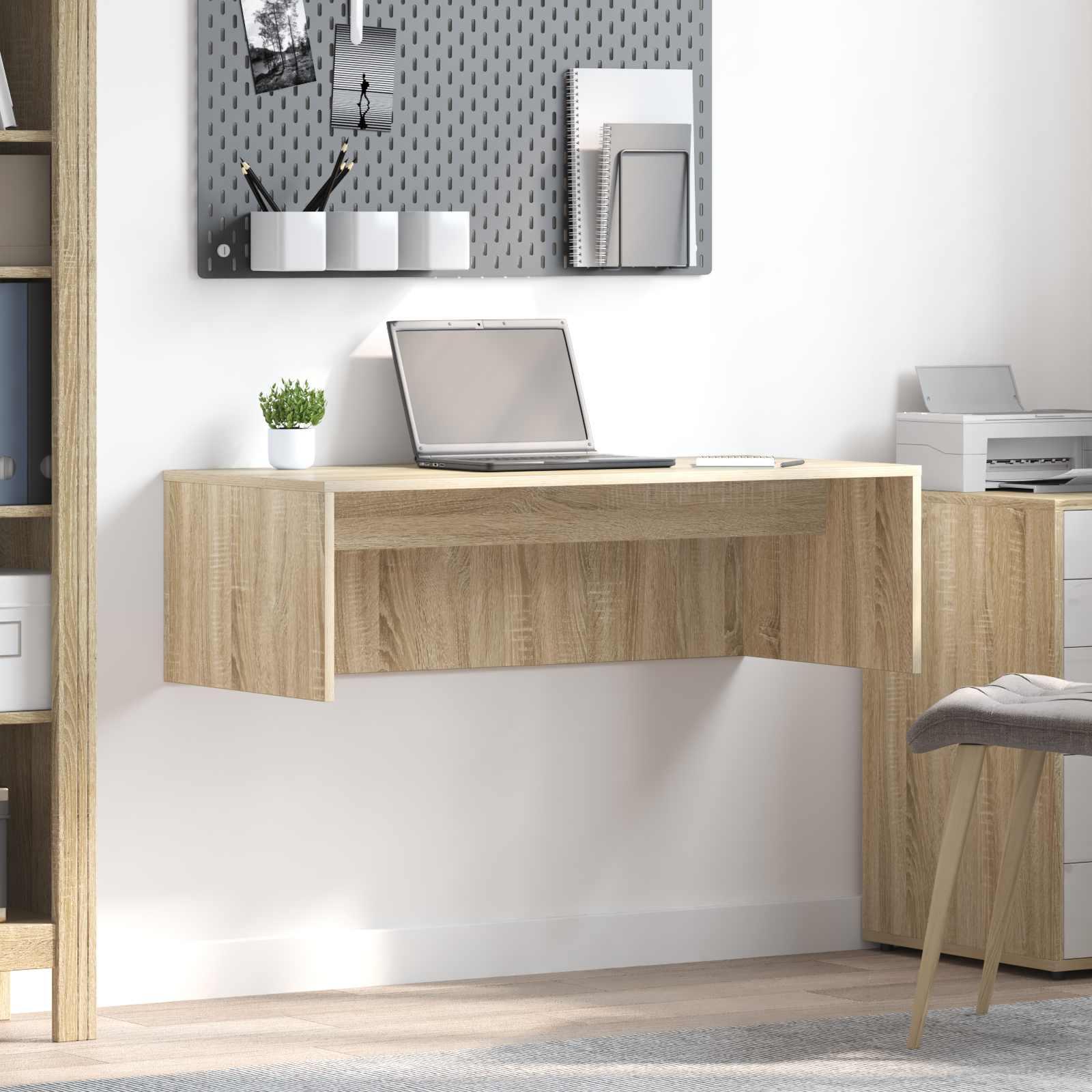 Væghængt skrivebord Sonoma eg 100 x 45 x 30 cm Konstrueret træ