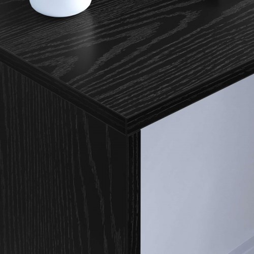 Væghængt skrivebord Sort eg 100 x 45 x 30 cm Konstrueret træ