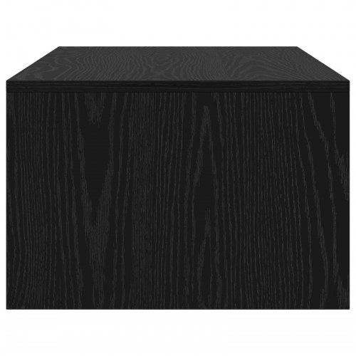 Væghængt skrivebord Sort eg 100 x 45 x 30 cm Konstrueret træ