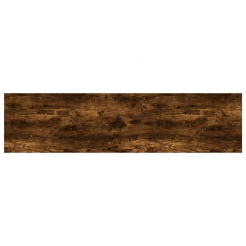 Væghylder 4 stk. - 80×20×1,5 cm i konstrueret træ, røget egetræ