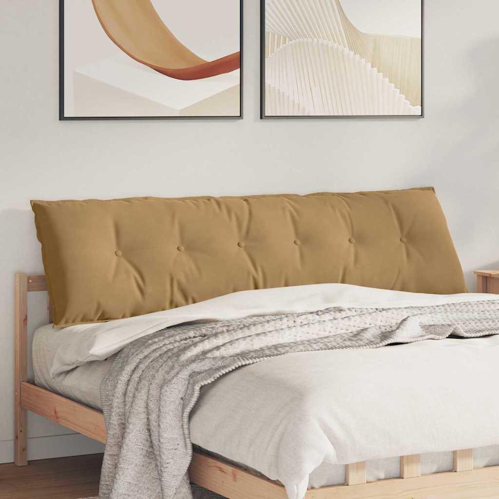 Rygpude Brun 180 x 50 cm Velourstof