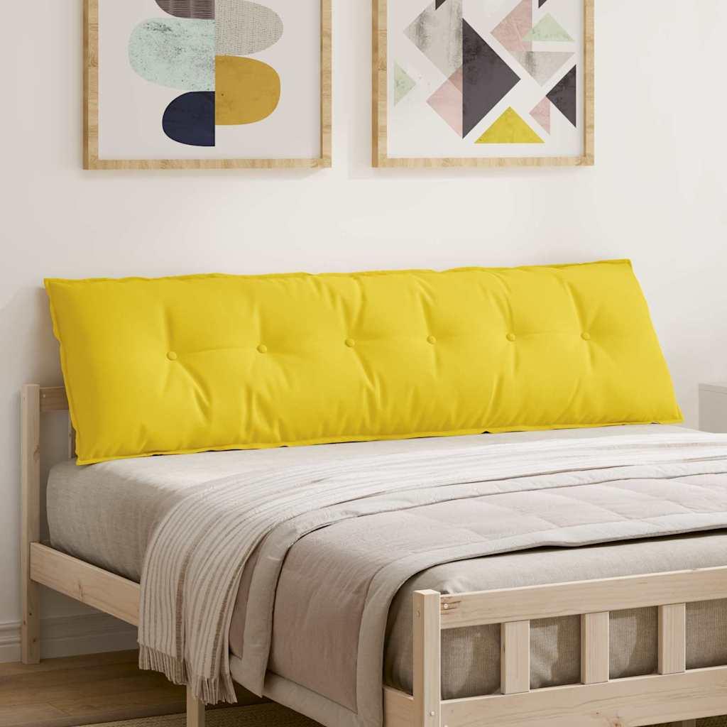 Rygpude Lys Gul 180 x 19 x 50 cm Stof