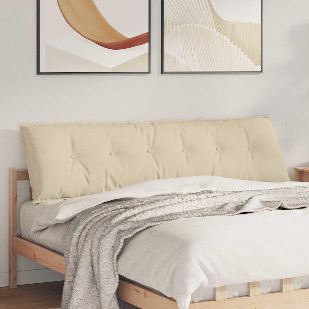 Rygpude Creme 180 x 19 x 50 cm Stof