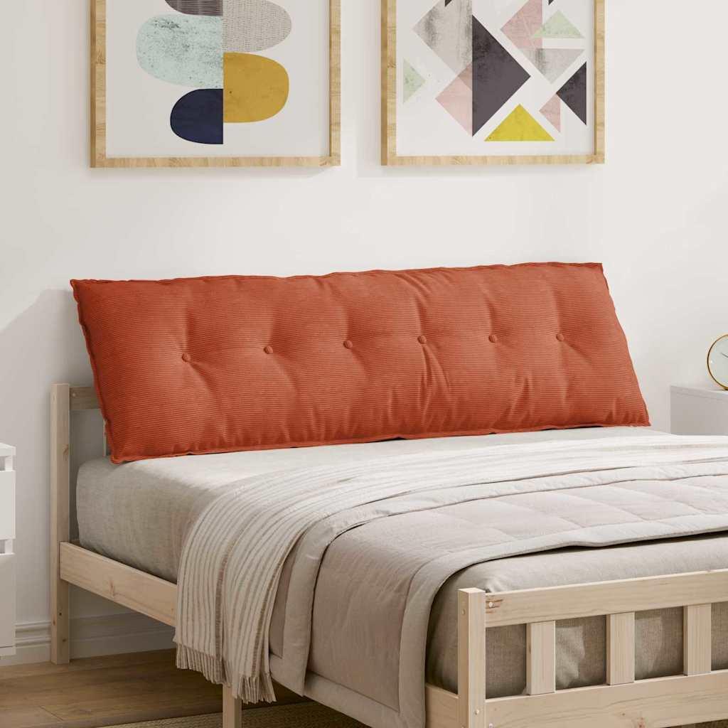 Rygpude RÃ¸d orange 160 x 50 cm Velourstof