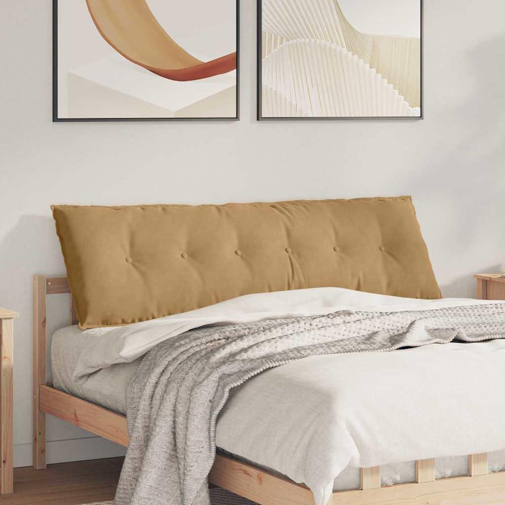 Rygpude Brun 160 x 50 cm Velourstof
