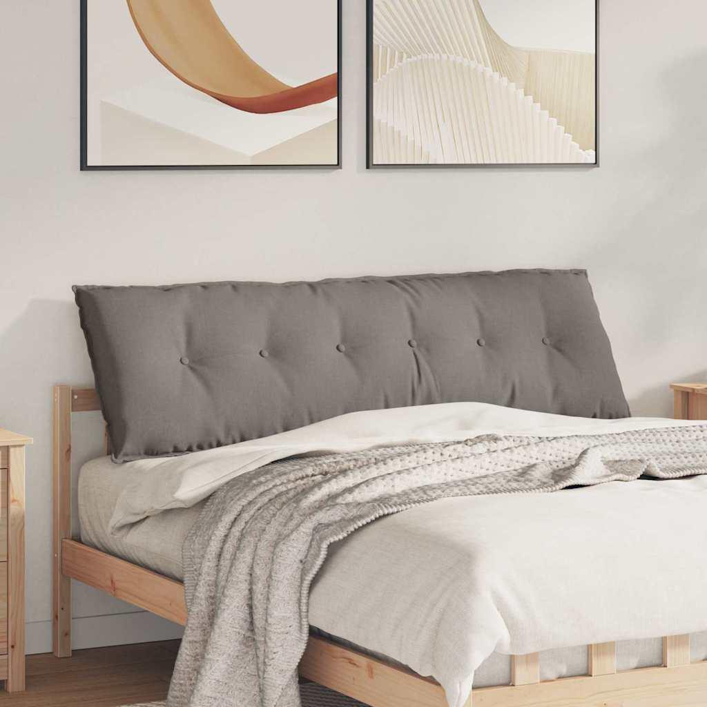 Rygpude GrÃ¥brun 160 x 19 x 50 cm Stof