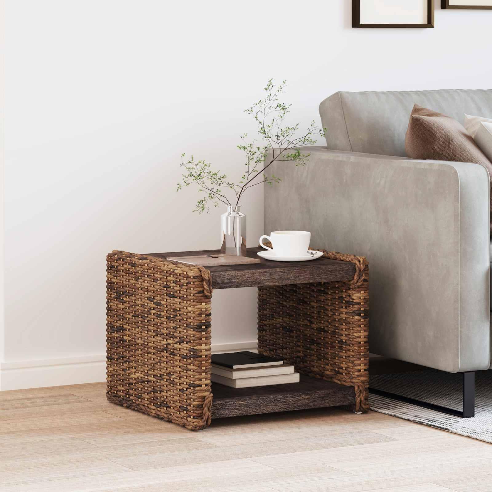Sidebord Naturfarvet 44,5 x 45 x 45 cm Massiv Mahogni