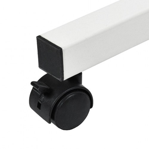 Rullebord/sengbord med højdejustering 59–89 cm – Maclean, hvid