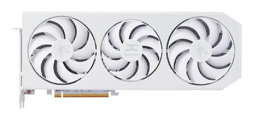 Grafikkort PowerColor Hellhound Radeon RX 9070 XT Spectral White 16 GB GDDR6 billede