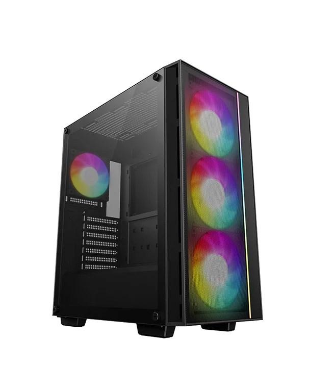 PC kabinet DeepCool MATREXX 55 Mesh V4 C - Midi Tower, sort billede