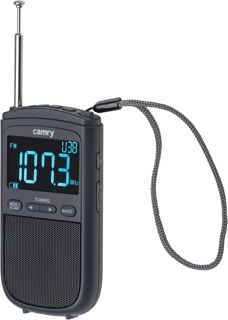 Camry Portable mini radio CR 1905 Alarm function Black