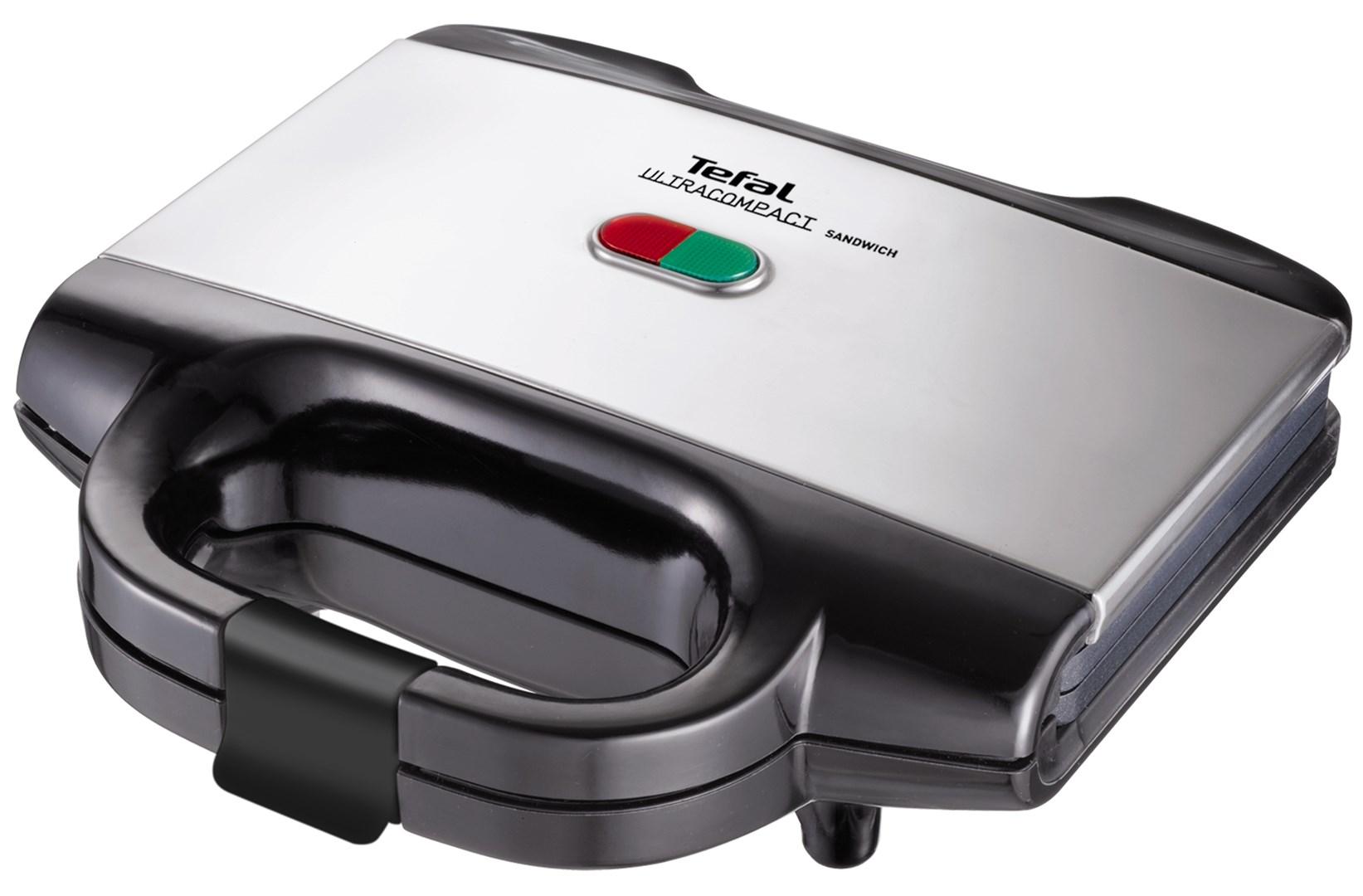 Sandwichtoaster Tefal Ultracompact 700 W - sort/rostfrit stål