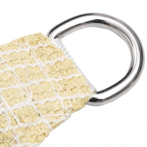 Solsejl HDPE 160 g/m² - trekant 3×3×3 m, beige