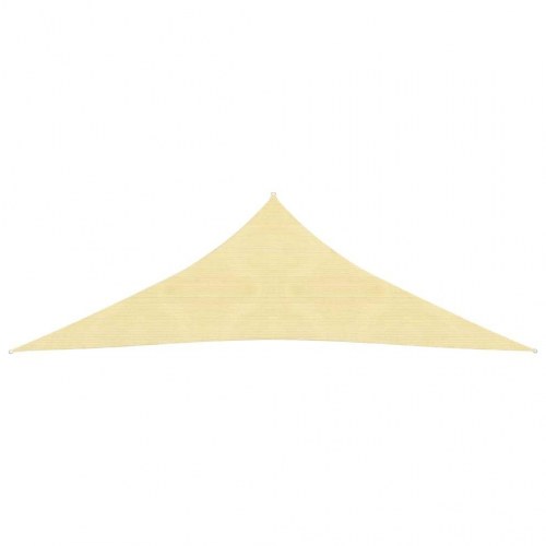 Solsejl HDPE 160 g/m² - trekant 3×3×4,2 m, beige