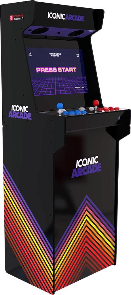 Arkademaskine Iconic Arcade kabinet med Wi‑Fi – Multifarvet