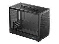 PC kabinet DeepCool CH160 PLUS Micro-ATX - sort med glasvindue billede