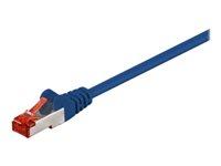 Netværkskabel CAT 6 S/FTP 2 m - Goobay (blå) billede